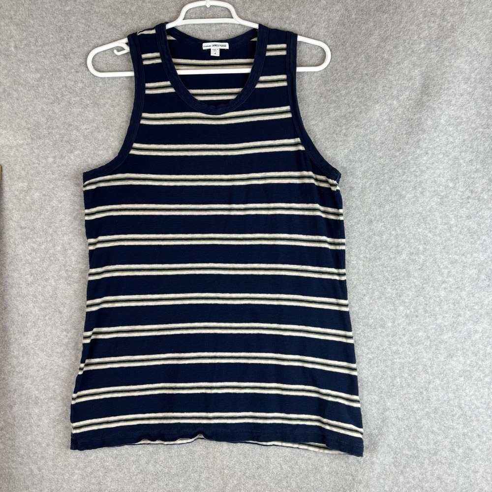 Standard James Perse Striped Tank Size 4 100% Cotton Racerback